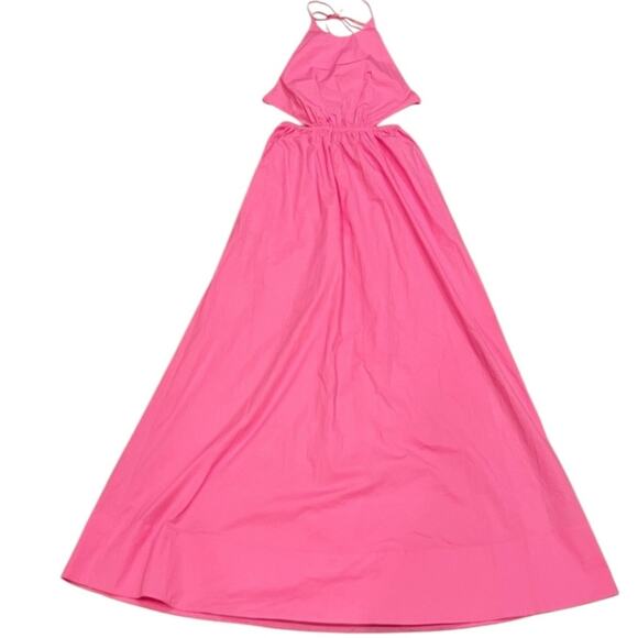 Staud Apfel Pink Halter Open Back Maxi Dress‎ - Tie Back Halter Dress Size XS - Picture 5 of 16